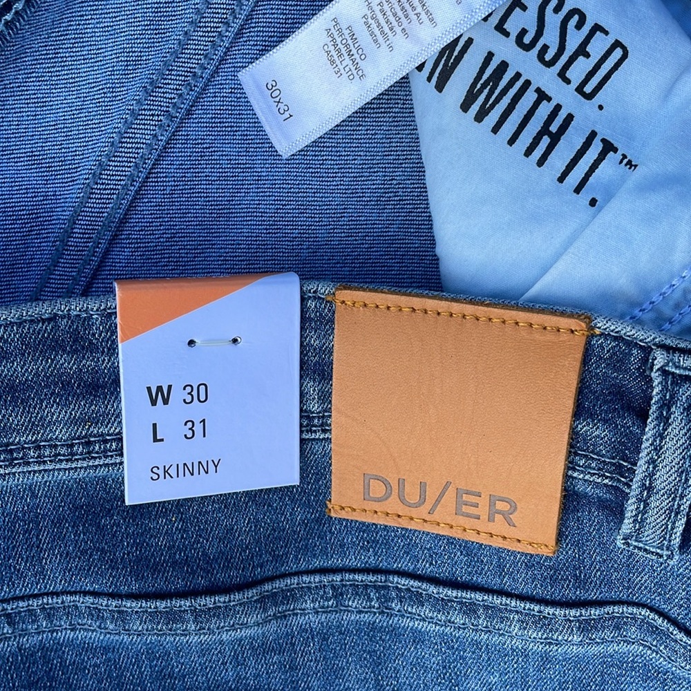 NWT DU/ER Duer Performance Denim Skinny Indigo - Picture 12 of 16